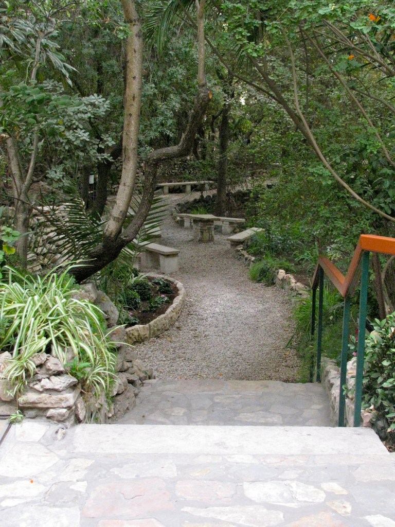 Trails and benches throughout the Garden Tomb make it a quiet place to remember the life, death, and resurrection of Christ.