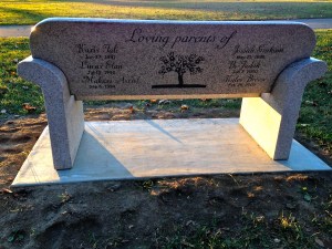 Lana Elder's Memorial Bench - Back
