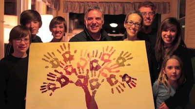 Eric Elder Family with Hand Print