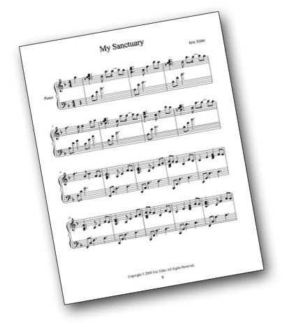 My Sanctuary Piano Music - First Page